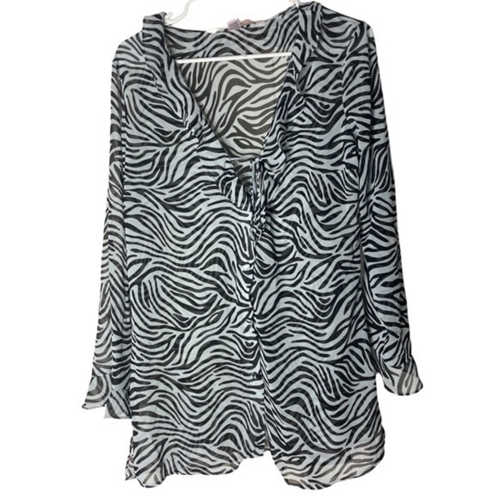 Victoria’s Secret Zebra Print‎ Sheer Top